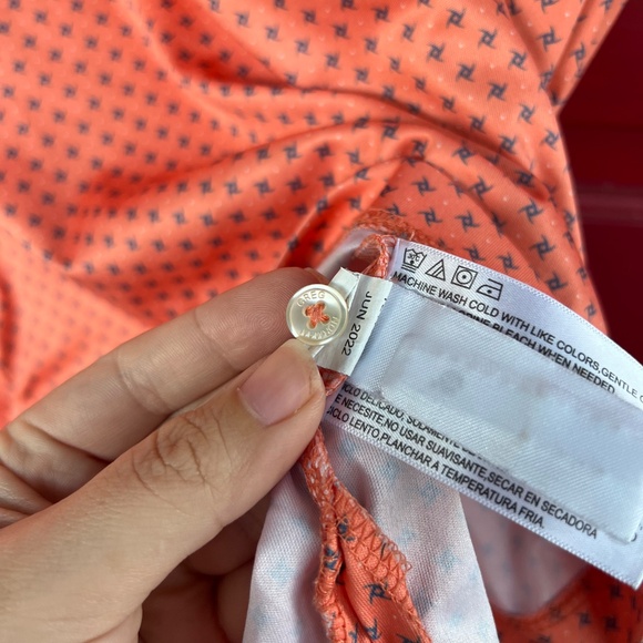 Greg Norman Orange Large Short Sleeve Polo Golf Shirt - Picture 7 of 8